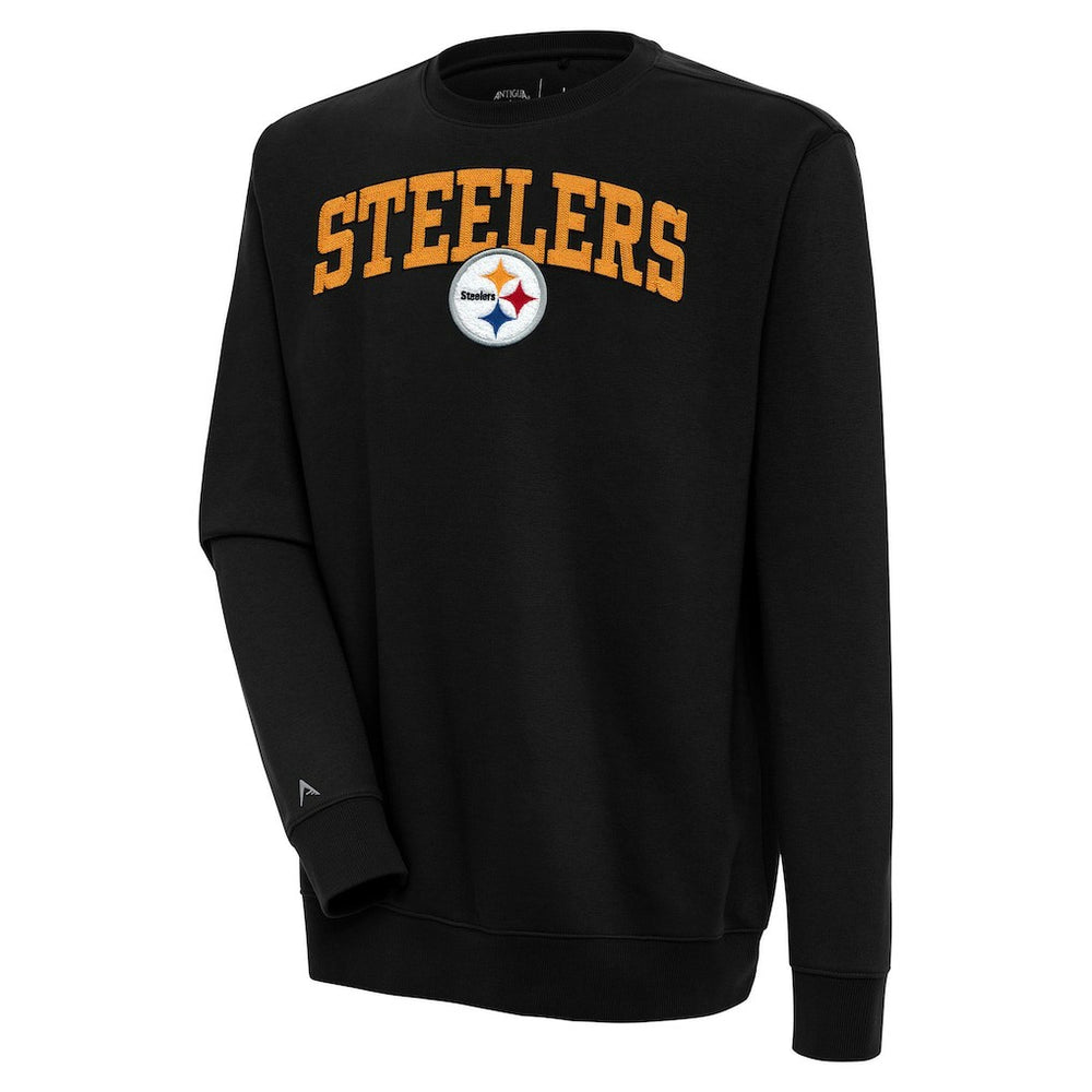 Pittsburgh Steelers  Antigua Victory Chenille Pullover Sweatshirt