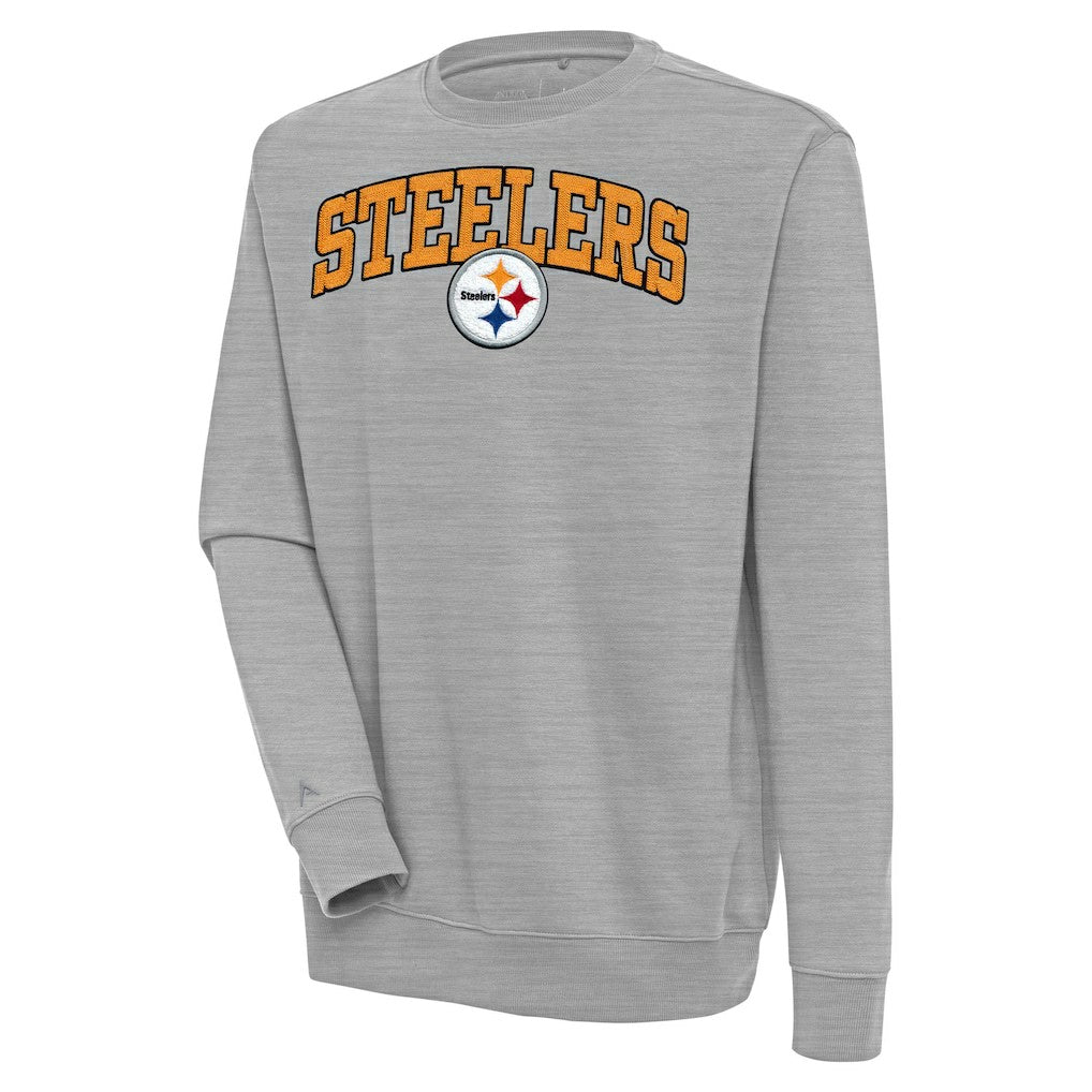 Pittsburgh Steelers  Antigua Victory Chenille Pullover Sweatshirt