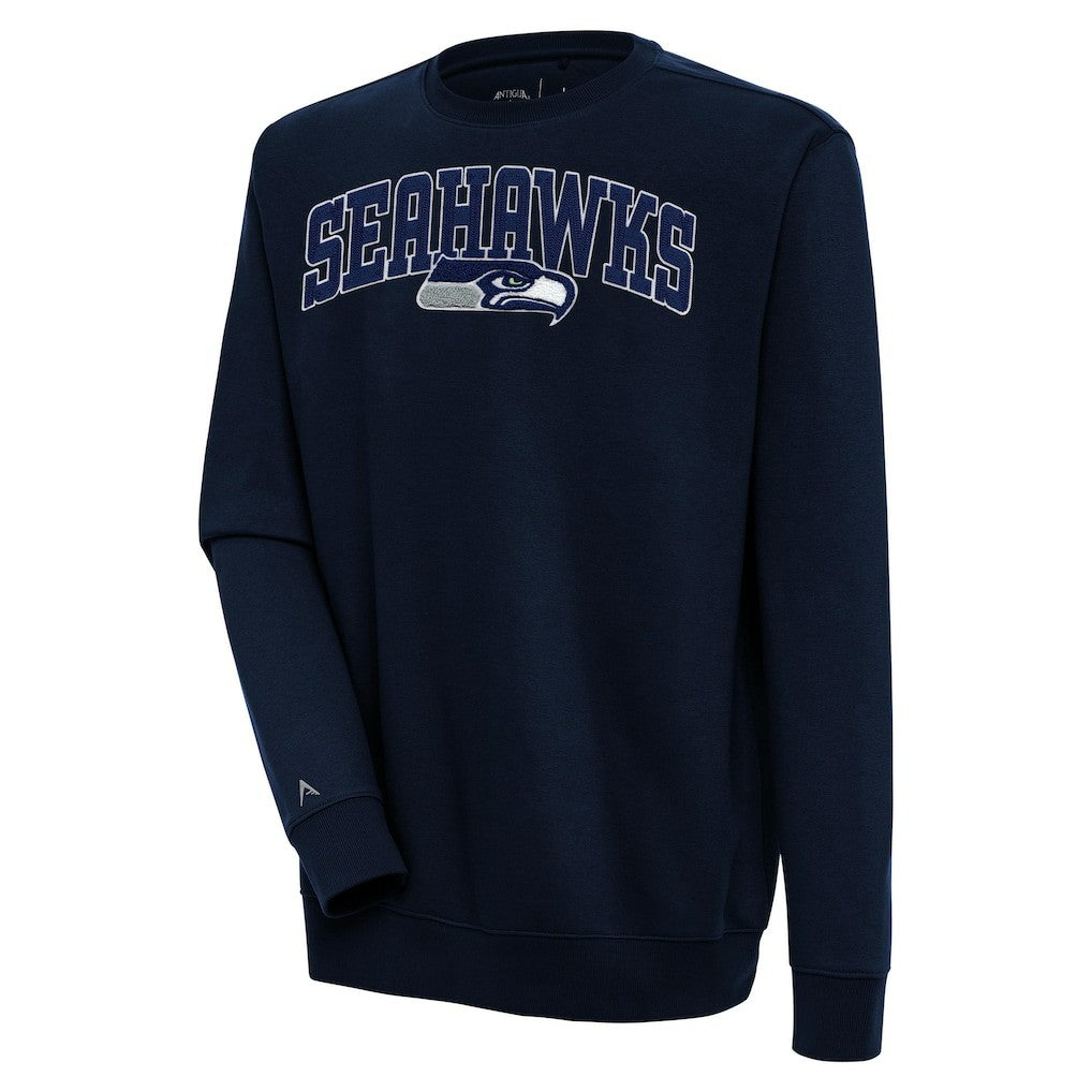 Seattle Seahawks  Antigua Victory Chenille Pullover Sweatshirt