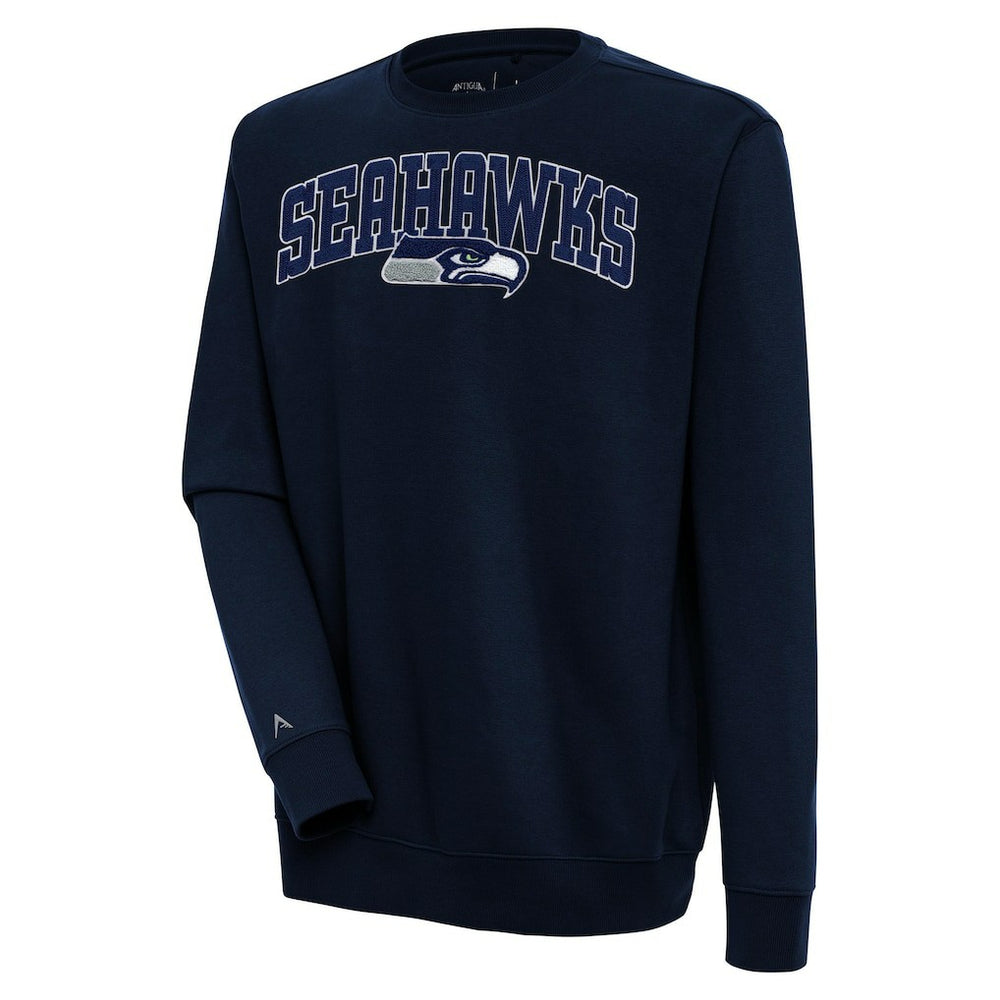 Seattle Seahawks  Antigua Victory Chenille Pullover Sweatshirt