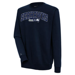 Seattle Seahawks  Antigua Victory Chenille Pullover Sweatshirt