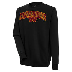 Washington Commanders  Antigua Victory Chenille Pullover Sweatshirt