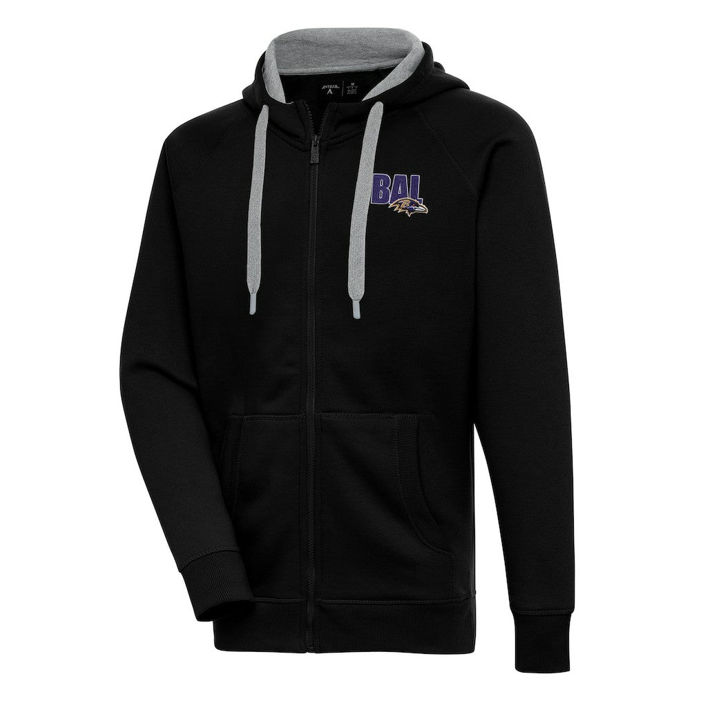 Baltimore Ravens  Antigua Victory Full-Zip Hoodie