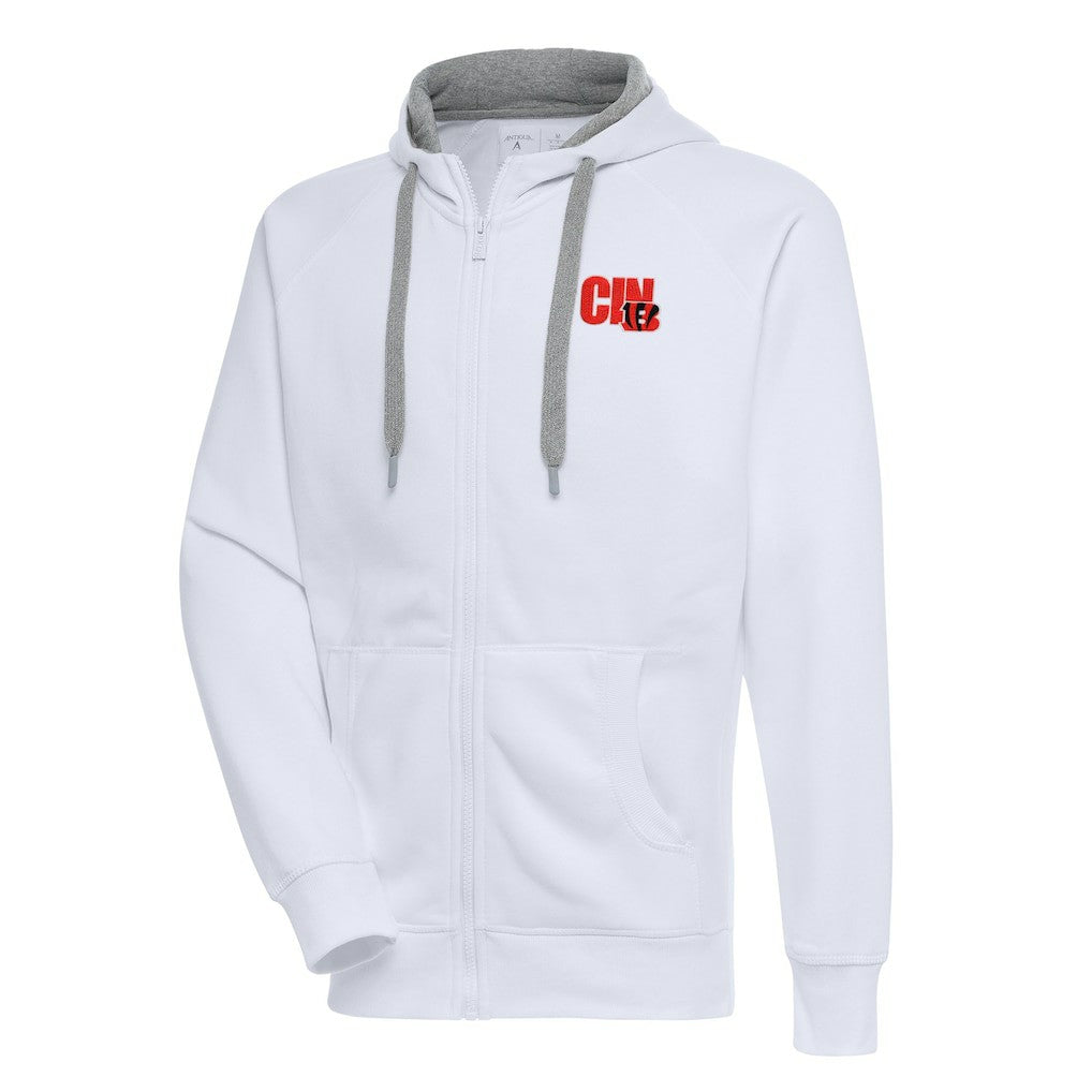 Cincinnati Bengals  Antigua Victory Full-Zip Hoodie