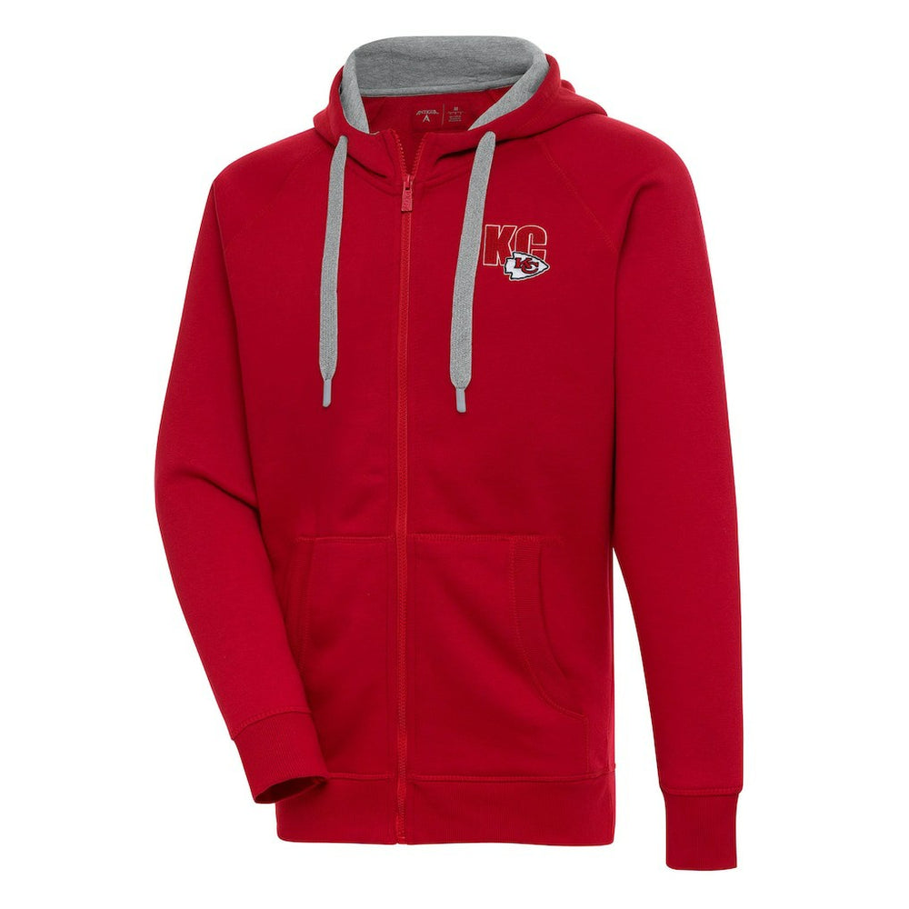 Kansas City Chiefs  Antigua Victory Full-Zip Hoodie