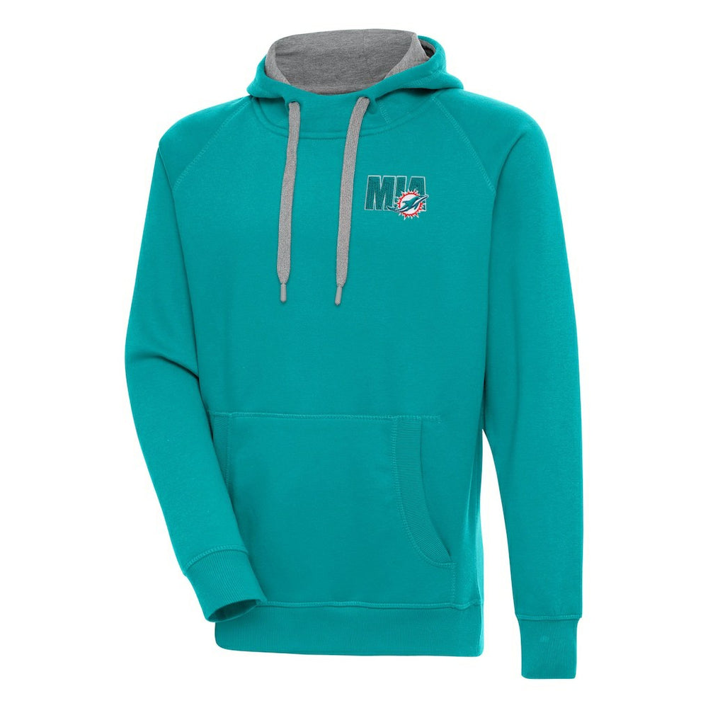 Miami Dolphins  Antigua Victory Pullover Hoodie