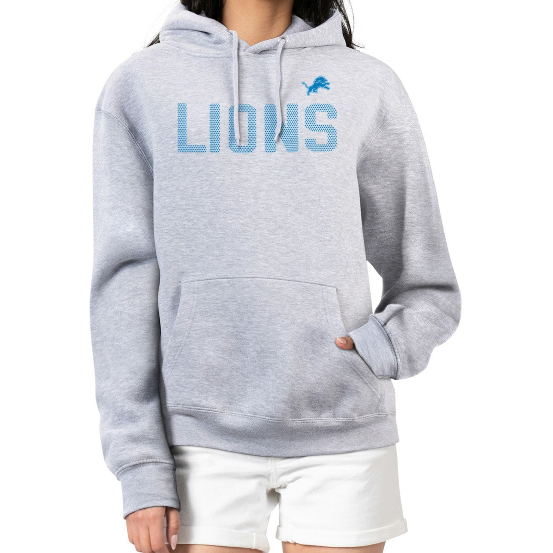 Detroit Lions  G-III 4Her by Carl Banks Women's Dot Print Pullover Hoodie