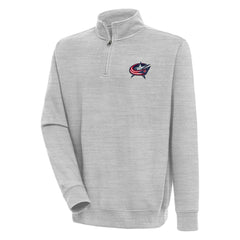 Columbus Blue Jackets Antigua Victory Quarter-Zip Pullover Top On Sale