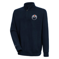 Edmonton Oilers Antigua Victory Quarter-Zip Pullover Top For Sale