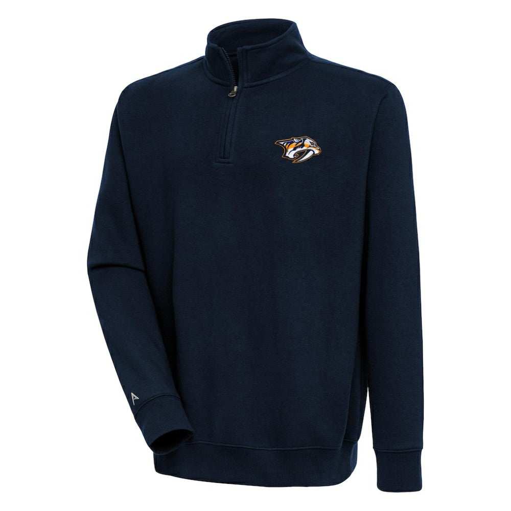Nashville Predators Antigua Victory Quarter-Zip Pullover Top Outlet