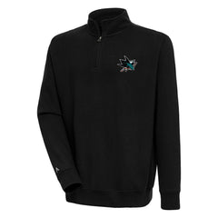 San Jose Sharks Antigua Victory Quarter-Zip Pullover Top Online