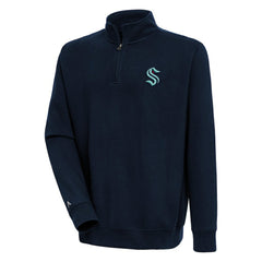 Seattle Kraken Antigua Victory Quarter-Zip Pullover Top Sale