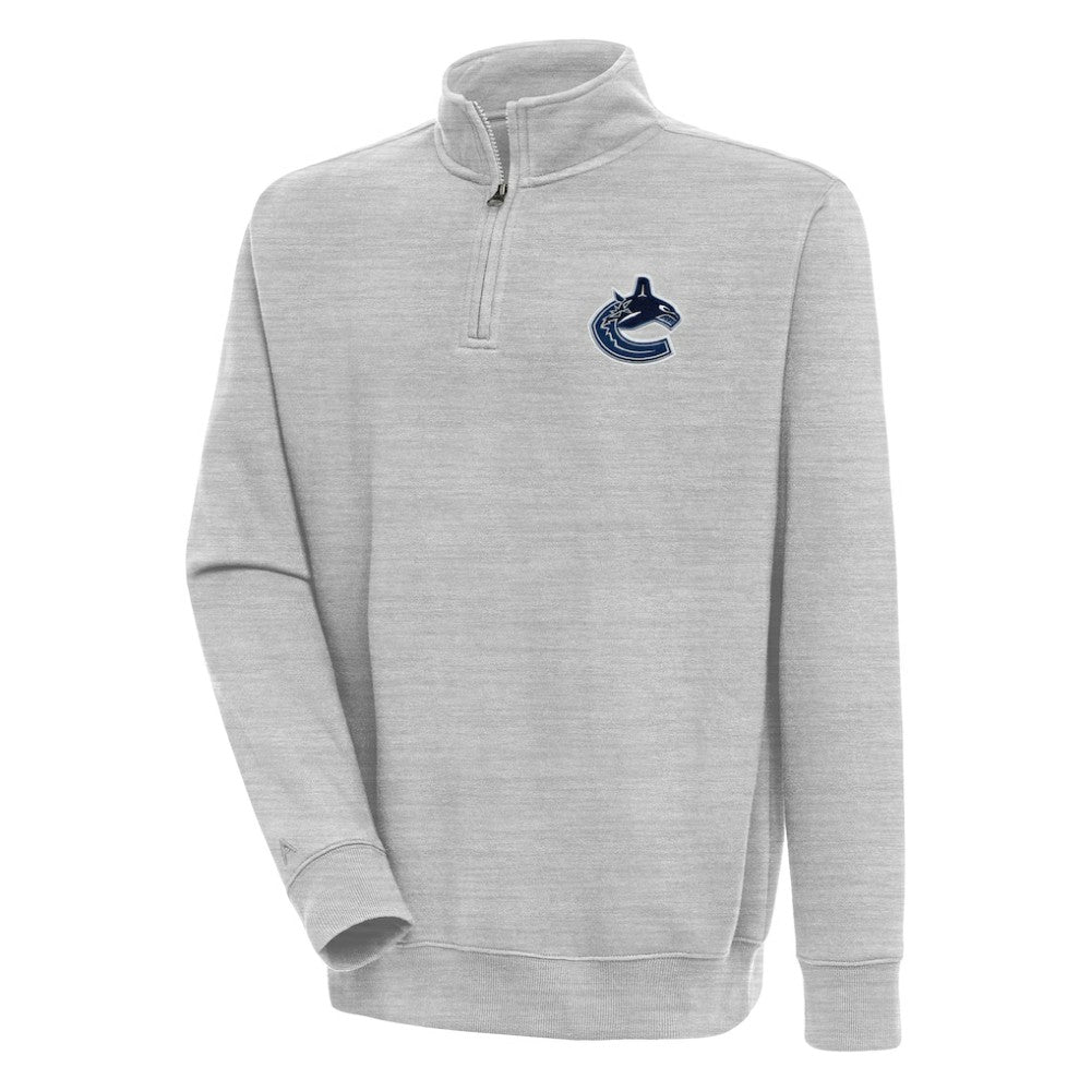 Vancouver Canucks Antigua Victory Quarter-Zip Pullover Top Discount