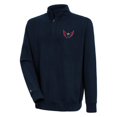 Washington Capitals Antigua Victory Quarter-Zip Pullover Top On Sale