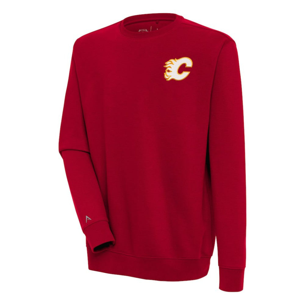 Calgary Flames Antigua Victory Pullover Sweatshirt For Sale