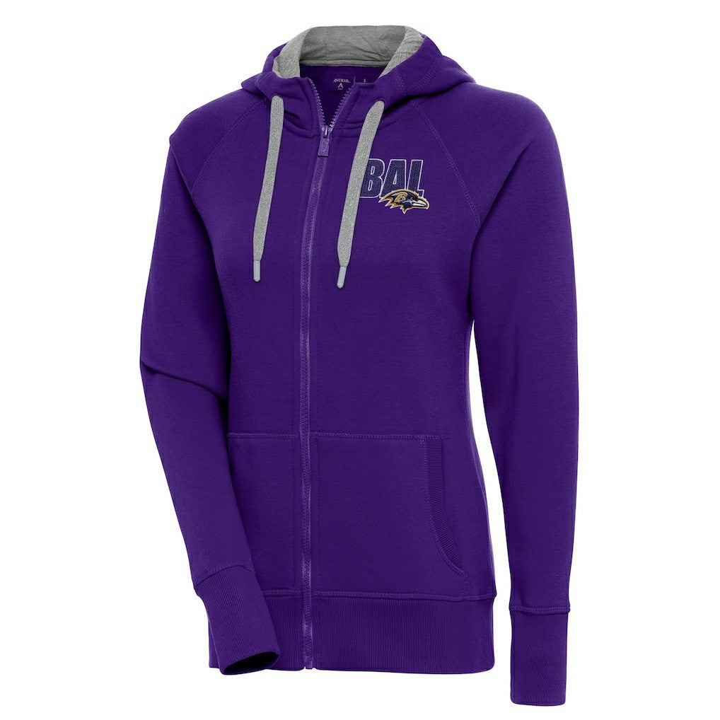 Baltimore Ravens  Antigua Women's Victory Full-Zip Hoodie