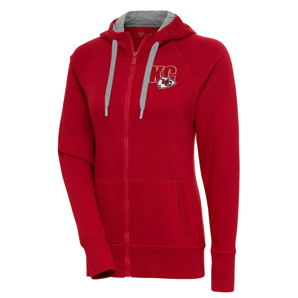 Kansas City Chiefs  Antigua Women's Victory Full-Zip Hoodie