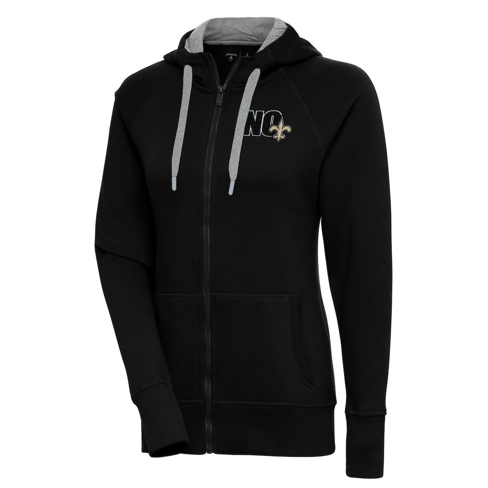 New Orleans Saints  Antigua Women's Victory Full-Zip Hoodie