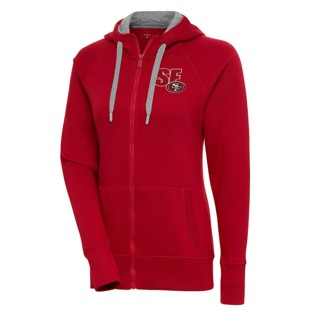 San Francisco 49ers  Antigua Women's Victory Full-Zip Hoodie