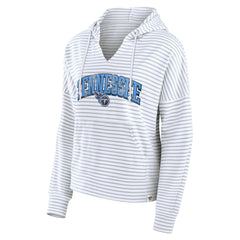 Tennessee Titans Fanatics Women's Striped Notch Neck Pullover Hoodie