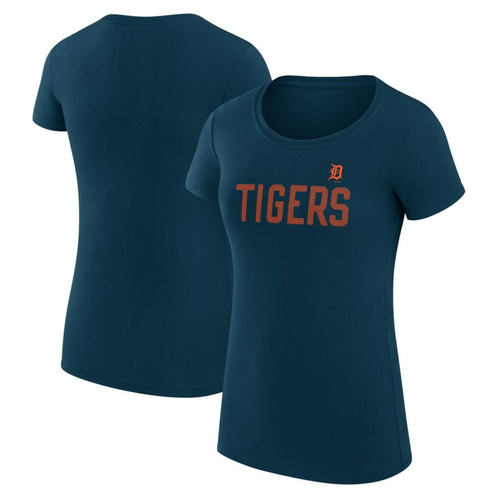 Detroit Tigers G-III 4Her by Carl Banks Women's Super-Slim Fit Lightweight Dot Print T-Shirt | MLB Outlet