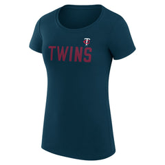 Minnesota Twins G-III 4Her by Carl Banks Women's Super-Slim Fit Lightweight Dot Print T-Shirt | MLB Near me
