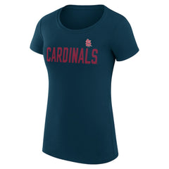 St. Louis Cardinals G-III 4Her by Carl Banks Women's Super-Slim Fit Lightweight Dot Print T-Shirt | MLB Discount