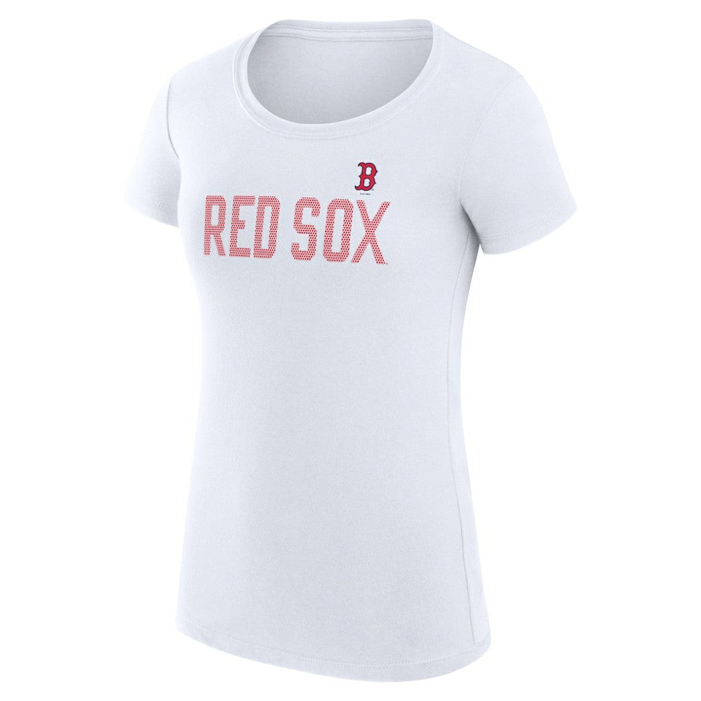 Boston Red Sox G-III 4Her by Carl Banks Women's Super-Slim Fit Lightweight Dot Print T-Shirt | MLB Discount