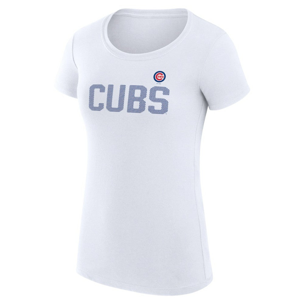 Chicago Cubs G-III 4Her by Carl Banks Women's Super-Slim Fit Lightweight Dot Print T-Shirt | MLB On Sale