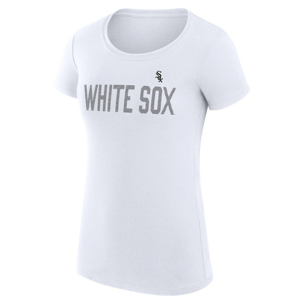 Chicago White Sox G-III 4Her by Carl Banks Women's Super-Slim Fit Lightweight Dot Print T-Shirt | MLB Outlet