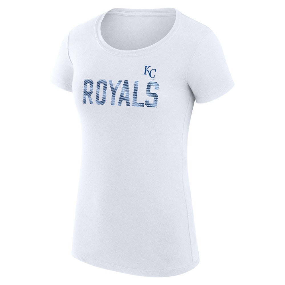 Kansas City Royals G-III 4Her by Carl Banks Women's Super-Slim Fit Lightweight Dot Print T-Shirt | MLB Online