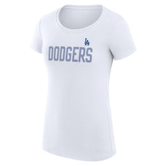 Los Angeles Dodgers G-III 4Her by Carl Banks Women's Super-Slim Fit Lightweight Dot Print T-Shirt | MLB New