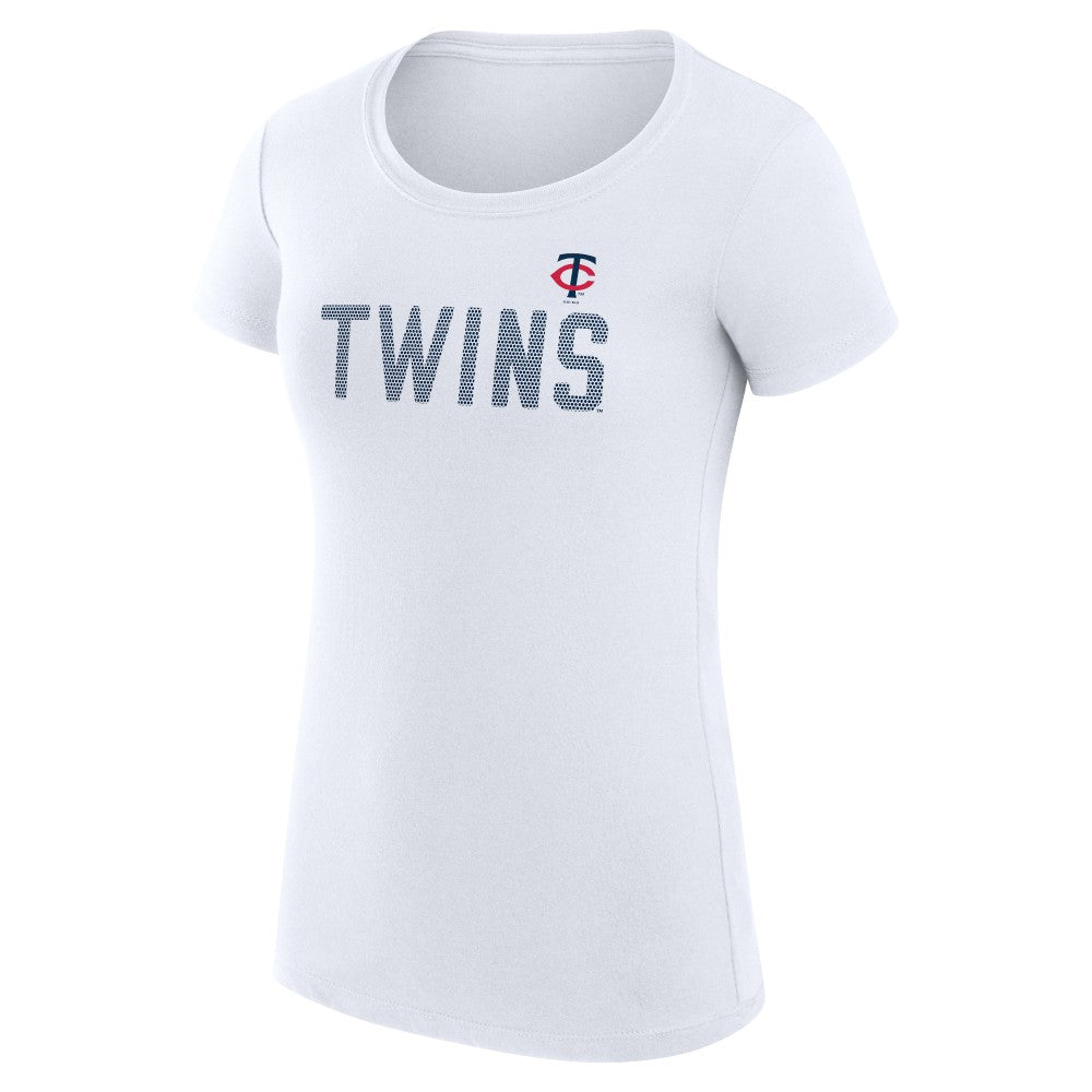 Minnesota Twins G-III 4Her by Carl Banks Women's Super-Slim Fit Lightweight Dot Print T-Shirt | MLB Discount