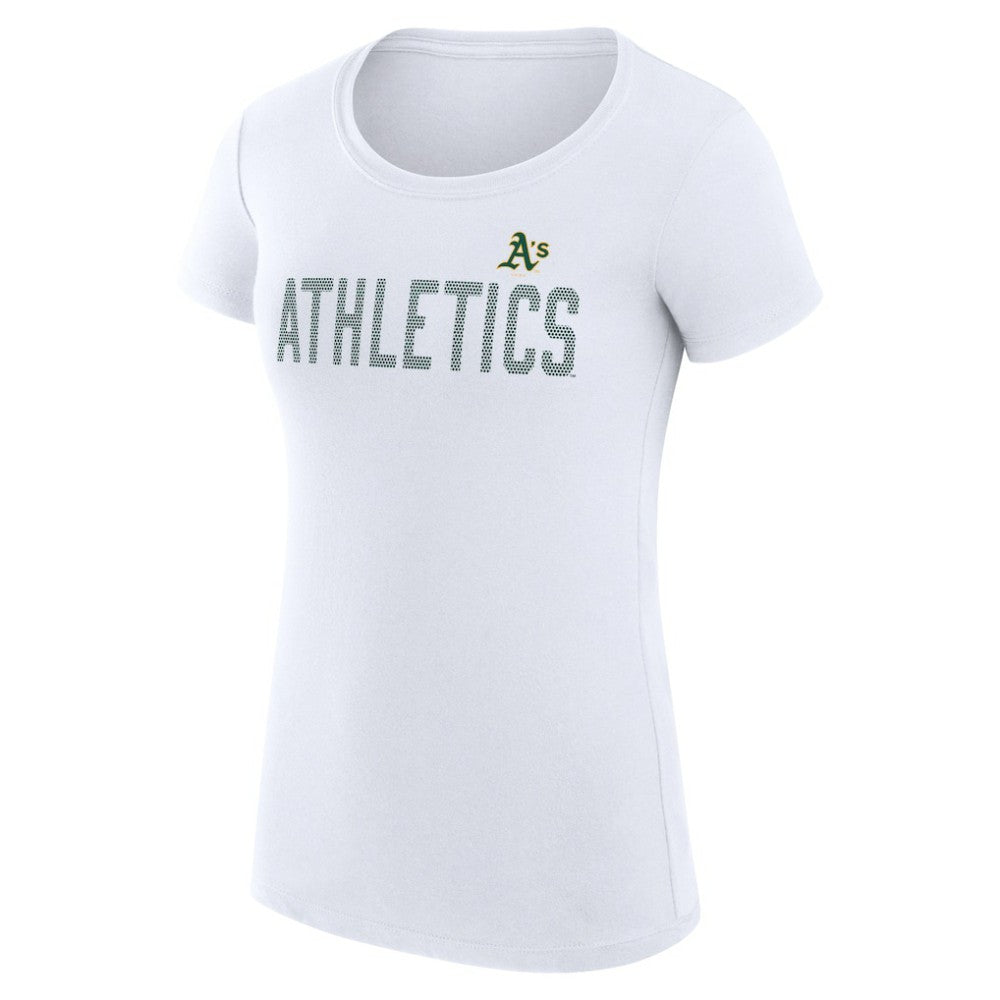Athletics G-III 4Her by Carl Banks Women's Super-Slim Fit Lightweight Dot Print T-Shirt | MLB Near me