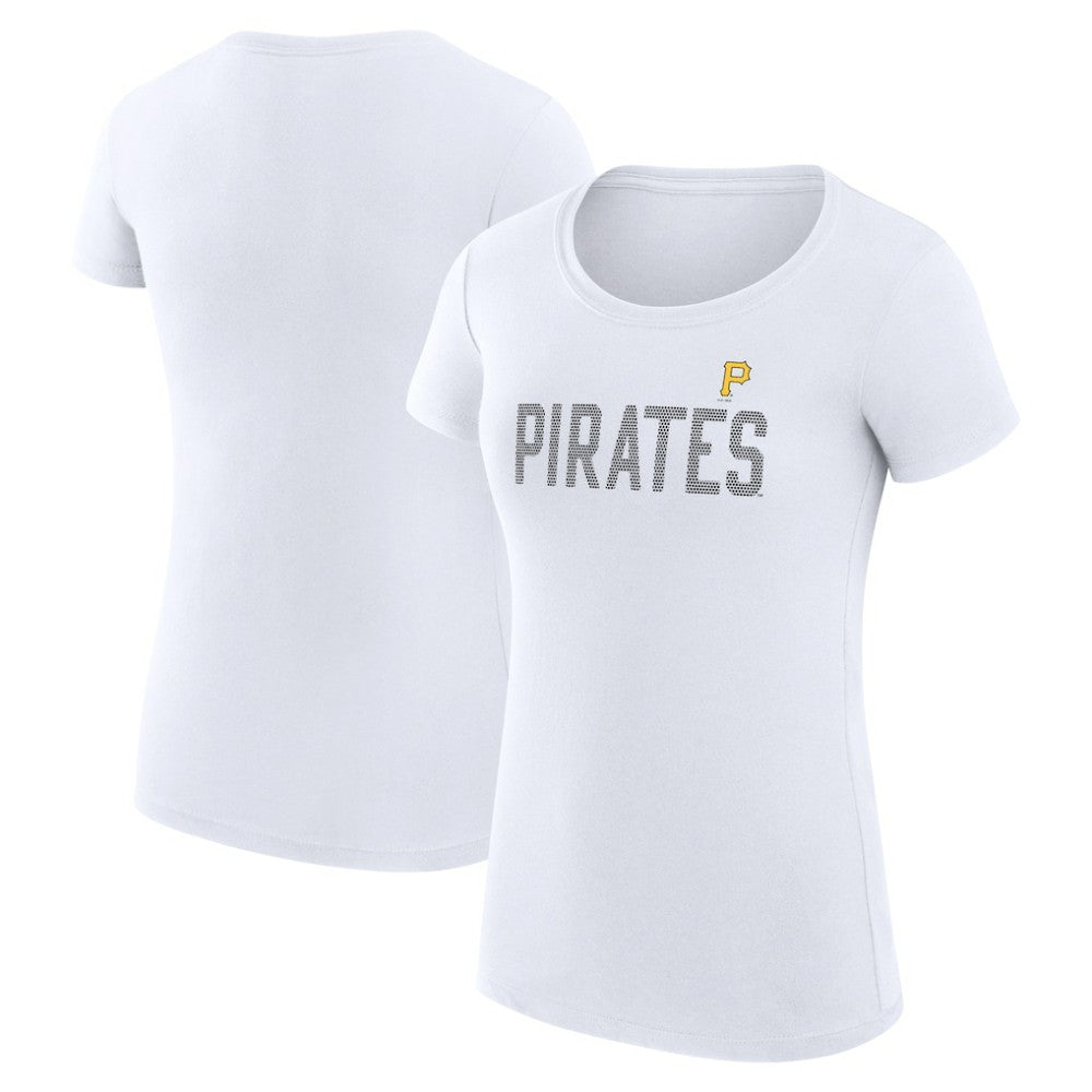 Pittsburgh Pirates G-III 4Her by Carl Banks Women's Super-Slim Fit Lightweight Dot Print T-Shirt | MLB New