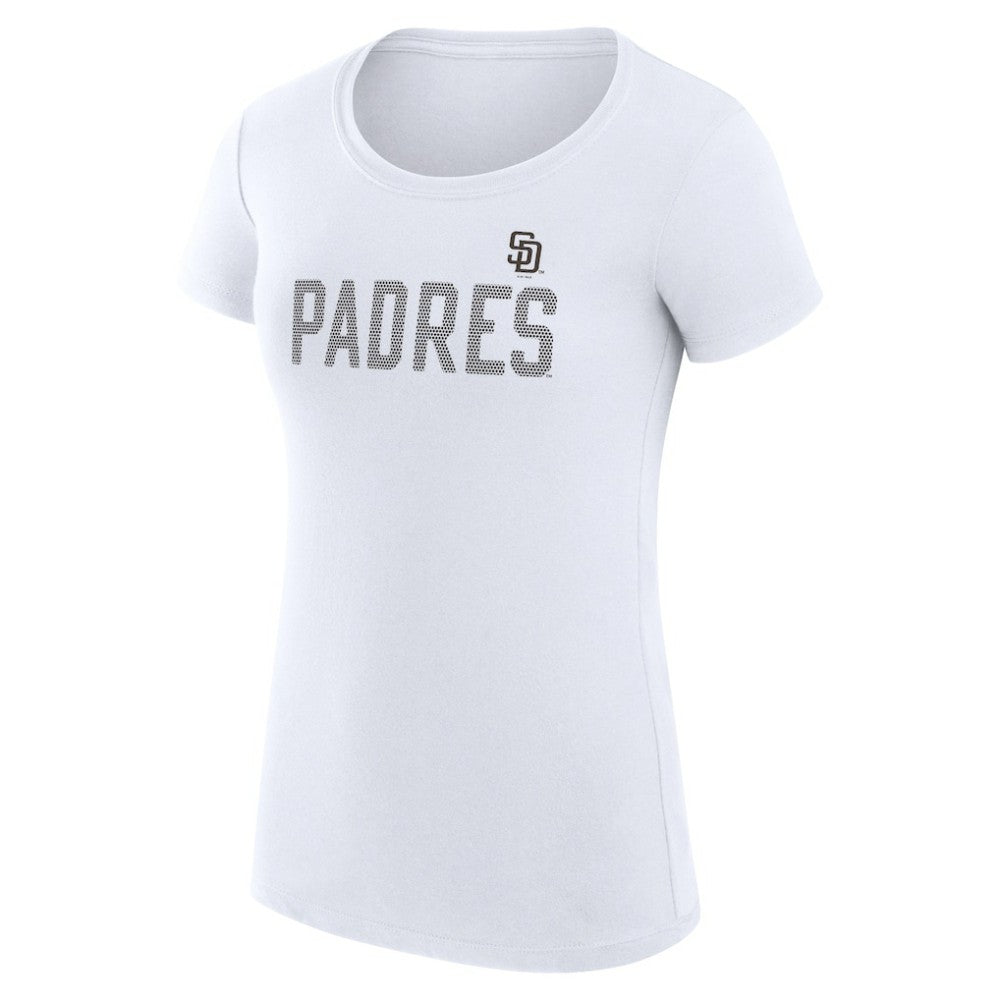 San Diego Padres G-III 4Her by Carl Banks Women's Super-Slim Fit Lightweight Dot Print T-Shirt | MLB Shop