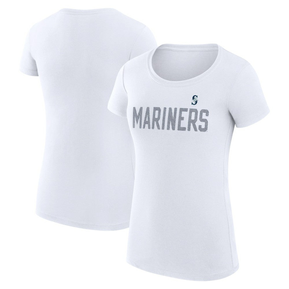 Seattle Mariners G-III 4Her by Carl Banks Women's Super-Slim Fit Lightweight Dot Print T-Shirt | MLB Shop