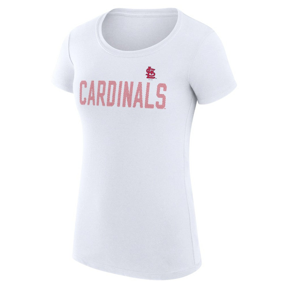 St. Louis Cardinals G-III 4Her by Carl Banks Women's Super-Slim Fit Lightweight Dot Print T-Shirt | MLB Online