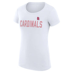 St. Louis Cardinals G-III 4Her by Carl Banks Women's Super-Slim Fit Lightweight Dot Print T-Shirt | MLB Online
