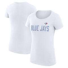 Toronto Blue Jays G-III 4Her by Carl Banks Women's Super-Slim Fit Lightweight Dot Print T-Shirt | MLB Discount