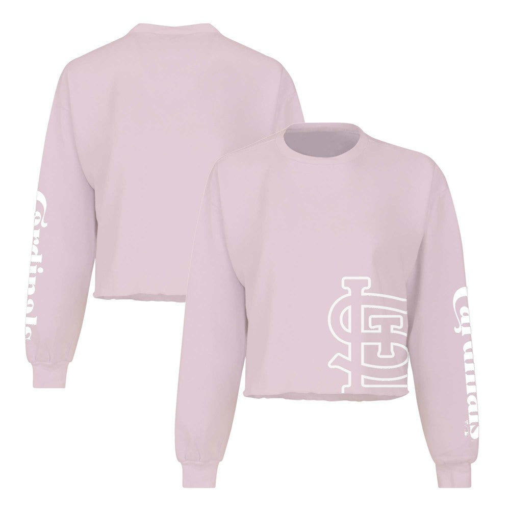St. Louis Cardinals Fanatics Women's Cropped Slouchy Long Sleeve T-Shirt | MLB New