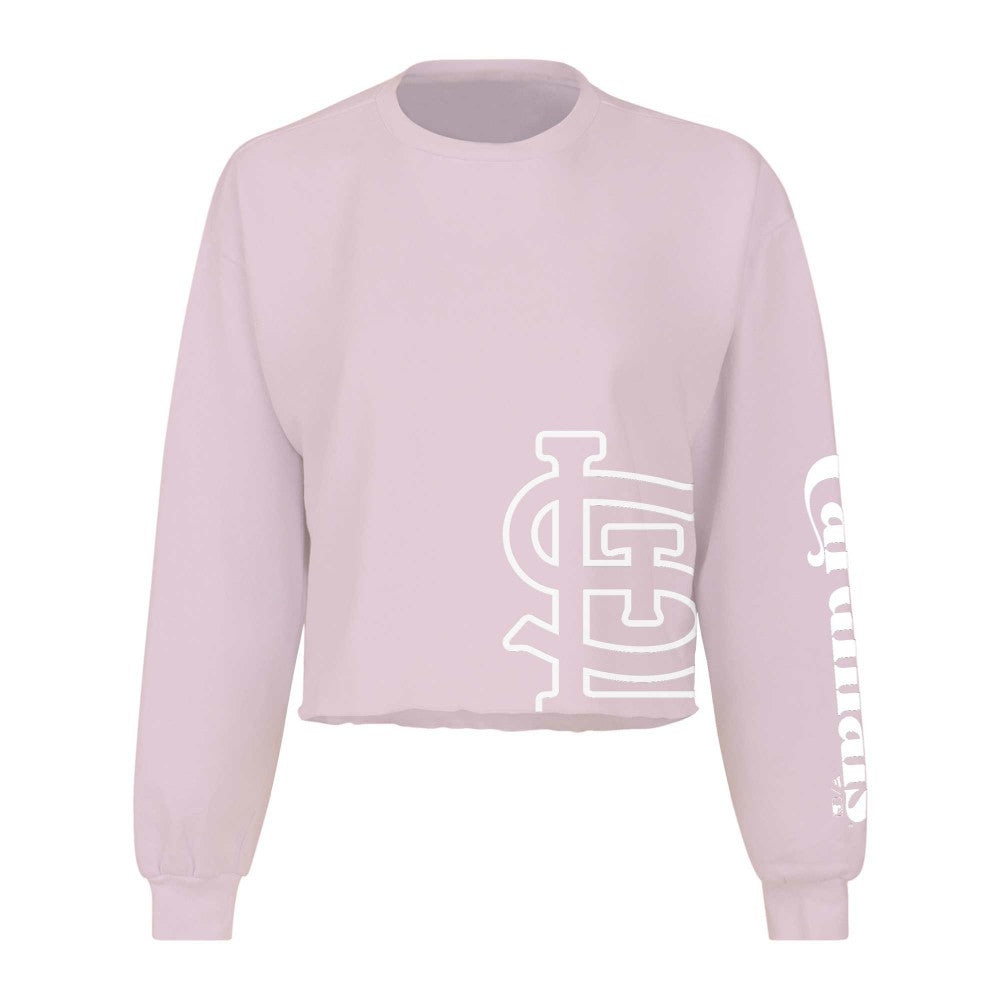 St. Louis Cardinals Fanatics Women's Cropped Slouchy Long Sleeve T-Shirt | MLB New