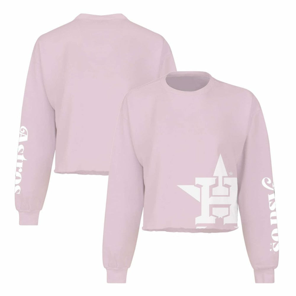 Houston Astros Fanatics Women's Cropped Slouchy Long Sleeve T-Shirt | MLB On Sale