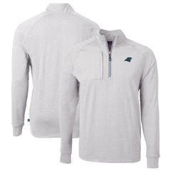 Carolina Panthers  Cutter & Buck Big & Tall Adapt Eco Knit Quarter-Zip Pullover Top
