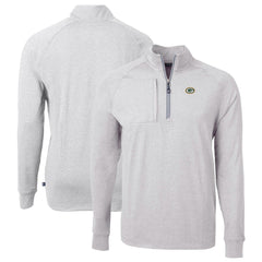 Green Bay Packers  Cutter & Buck Big & Tall Adapt Eco Knit Quarter-Zip Pullover Top