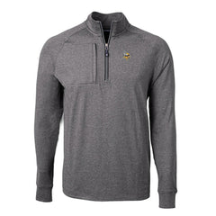 Minnesota Vikings  Cutter & Buck Big & Tall Adapt Eco Knit Quarter-Zip Pullover Top