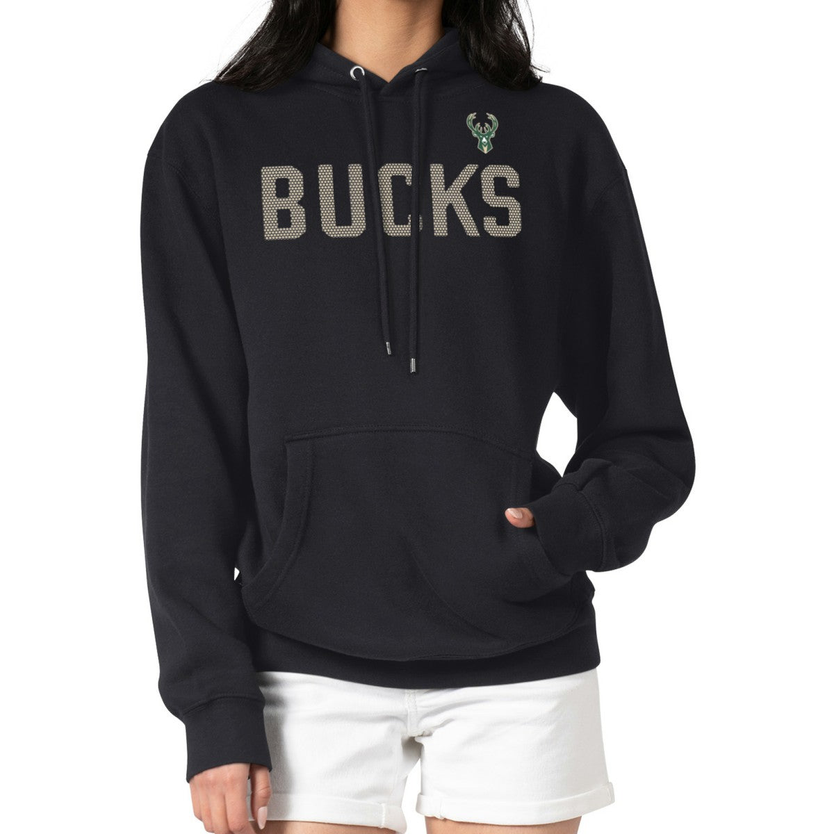 Milwaukee Bucks G-III 4Her by Carl Banks Women's Dot Print Pullover Hoodie New