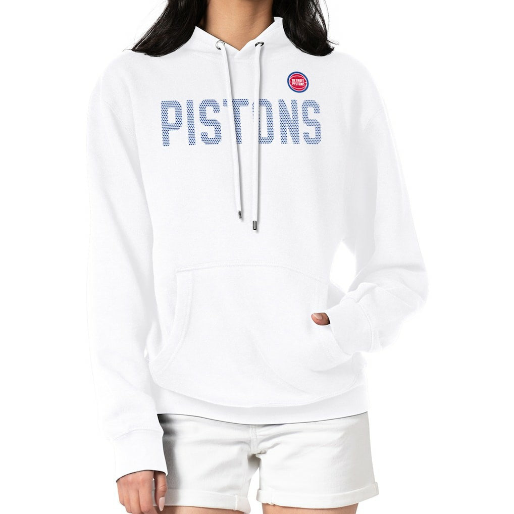 Detroit Pistons G-III 4Her by Carl Banks Women's Dot Print Pullover Hoodie sale Online