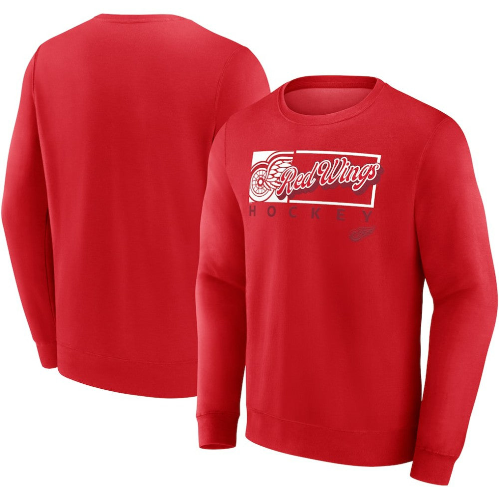 Detroit Red Wings Fanatics Focus Fleece Pullover Sweatshirt Sale