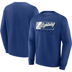 Tampa Bay Lightning Fanatics Focus Fleece Pullover Sweatshirt On Sale